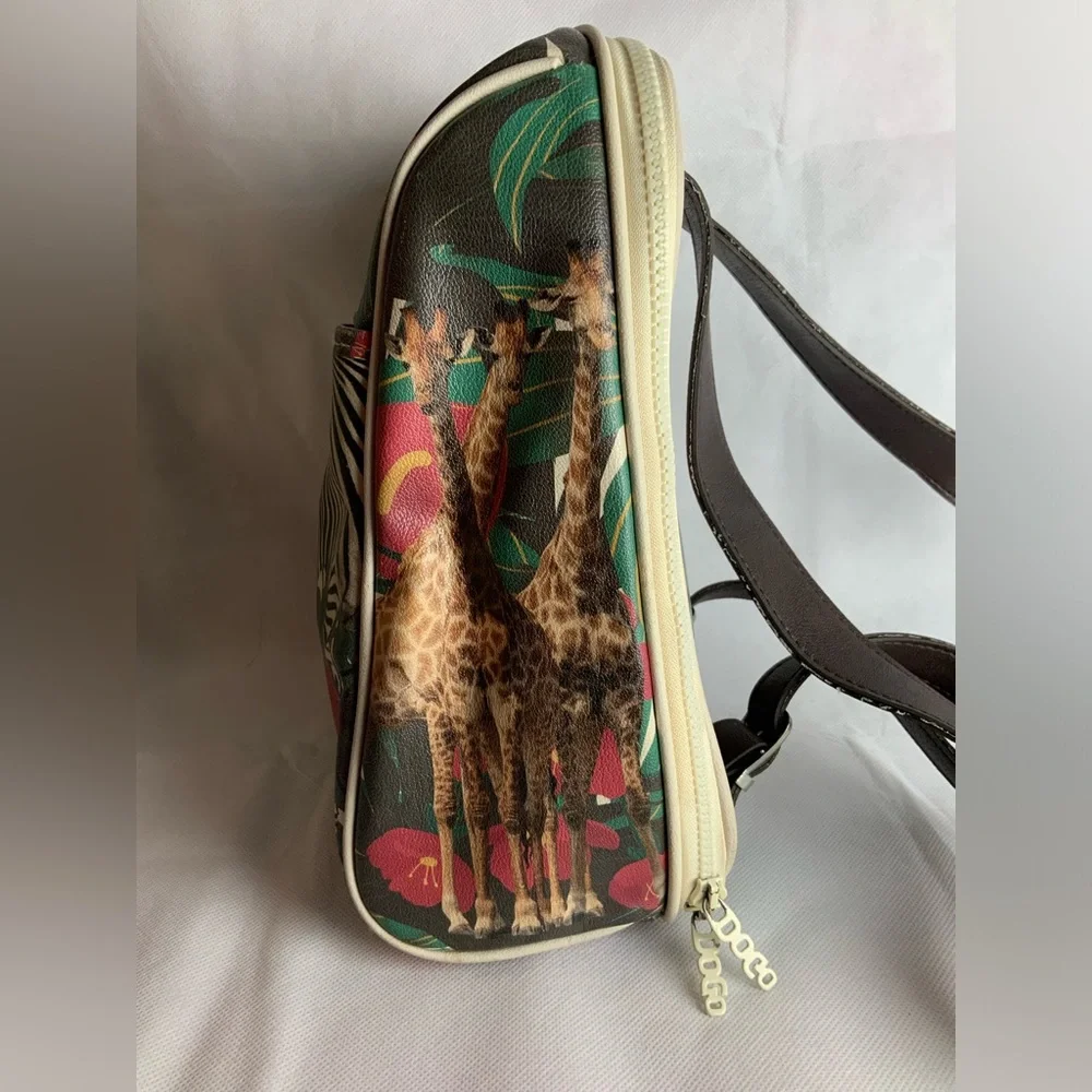 Floral animal Print Backpack - Multicolor